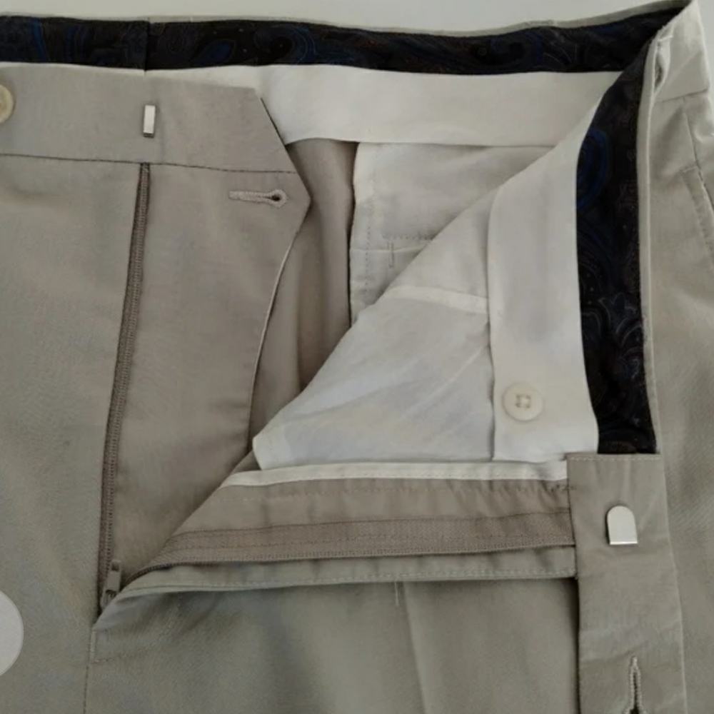 Ralph Lauren Tan Chinos Flat Front Classic - Picture 2 of 7